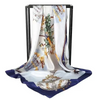 (Buy 1 Get 2) Women'S Fashion Fashion Chain Floral Print Imitation Silk Satin Silk Scarf