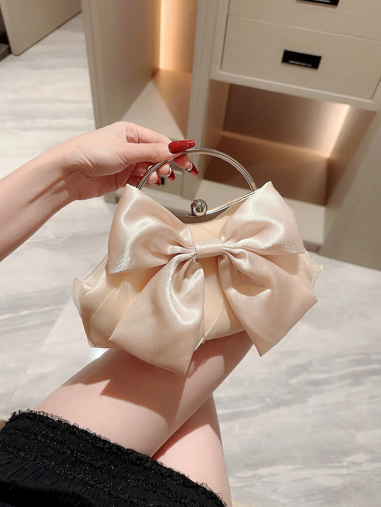 Fashion White Bow Evening Bag