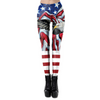 Independence Day National Flag Printed Women Leggings Fitness Pants