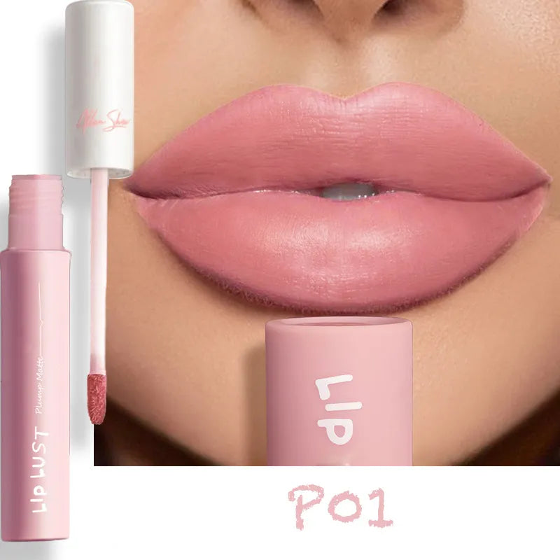 3 PCS Allen Shaw Women Simple Cup Matte Lip Glaze