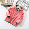 Kids Toddler Girls Boy Fashion Casual Sports Reversible Fleece Hooded Jacket