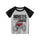 Boys Basic Cartoon Car Letter Round Neck Short-Sleeved T-Shirt