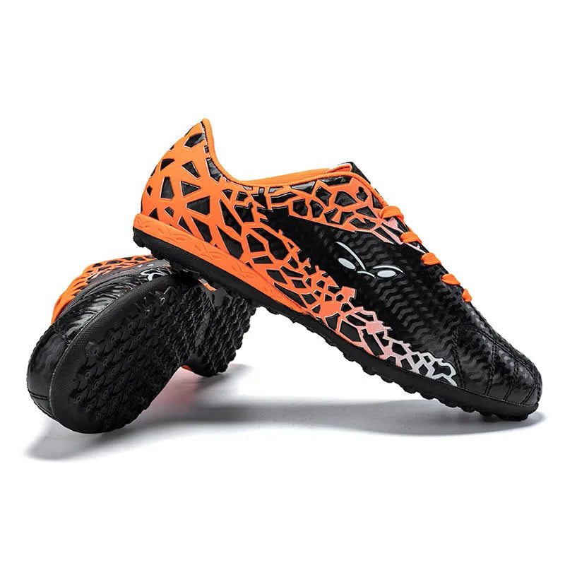 Men Fashion Low Top Long Spike Football Hard Sole Running Sneakers