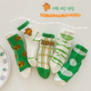 Kids Garden Mesh Socks Thin Bubble Mouth Cotton Socks 5pcs/Pack