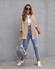 Women Fashion Casual Lapel Ripped Denim Coat Jeans