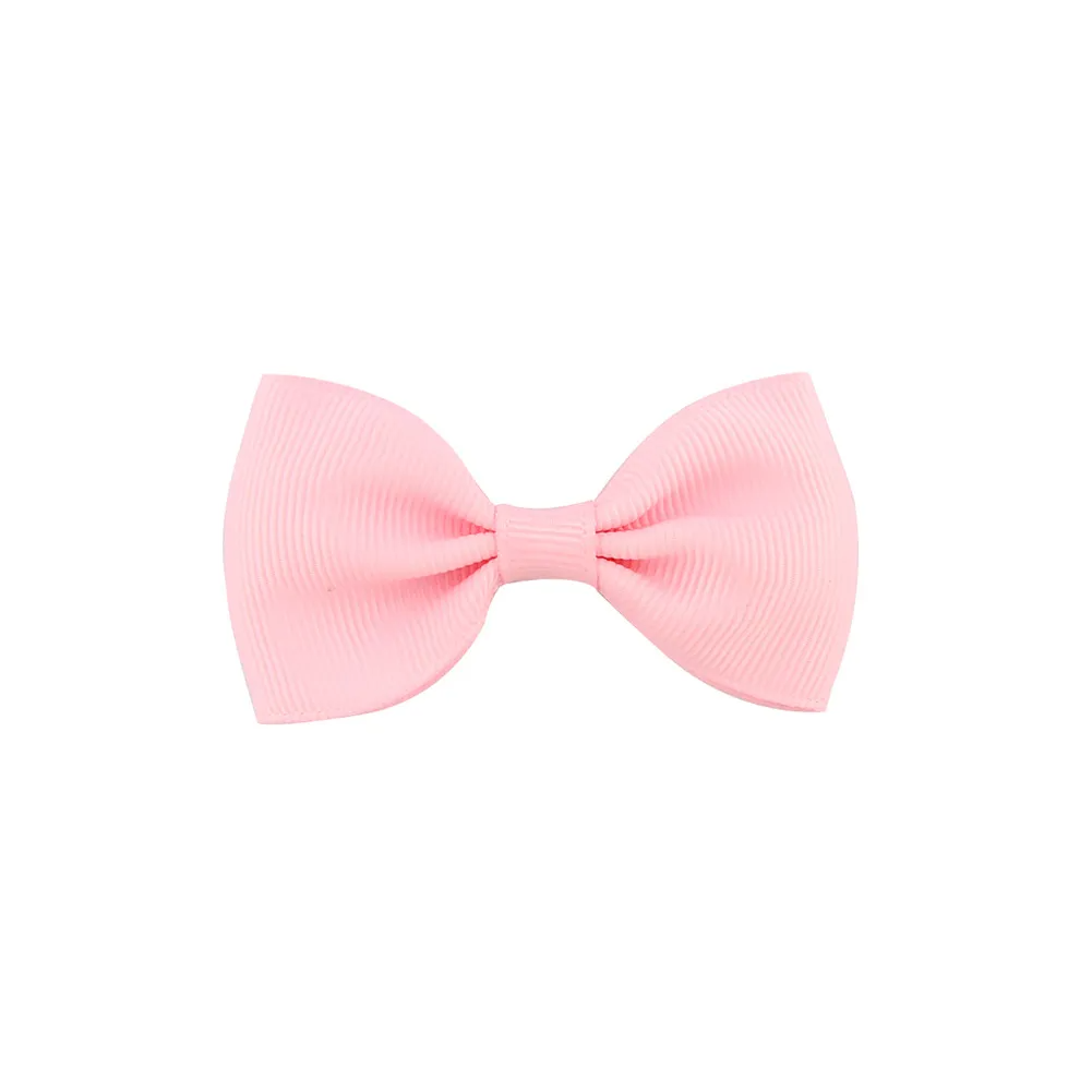 Girls Basic Solid Color Bow Hairpin