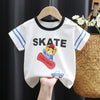 Buy 1 Get 1 Kids Baby Toddler Boys Girls Casual Cute Cartoon Print Short Sleeve Round Neck T-Shirt