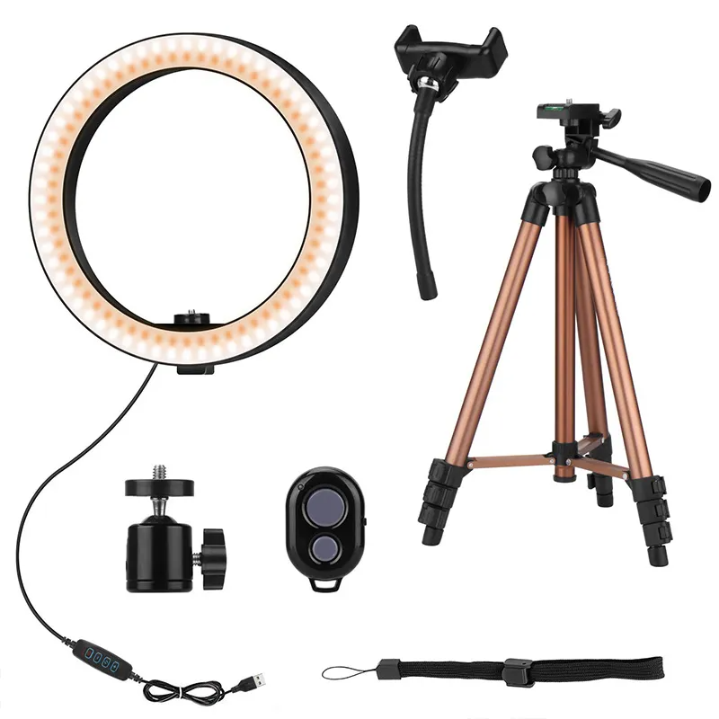 (Buy 1 Get 1) 10inch Live Stream Selfie Ring Light With Tripod Stand And Phone Holder