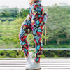 Women Unique Graphic Printed High-Waisted Yoga Leggings