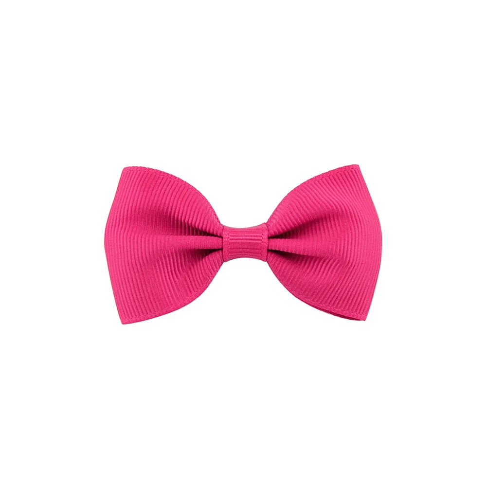 Girls Basic Solid Color Bow Hairpin