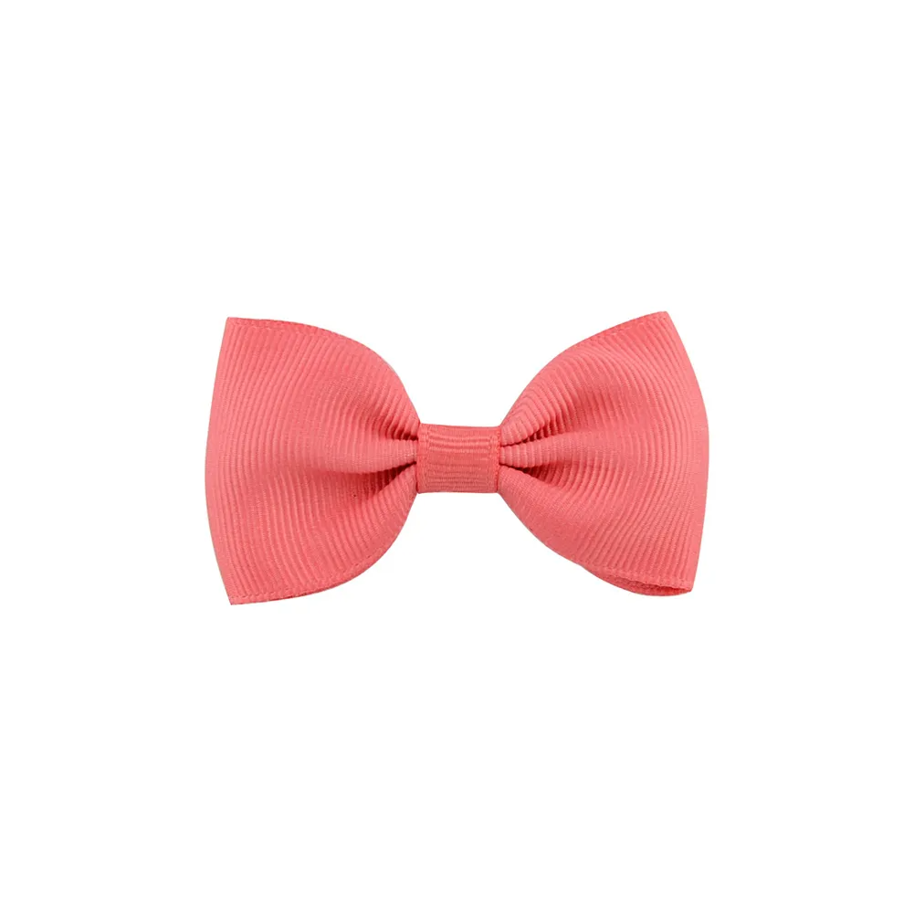 Girls Basic Solid Color Bow Hairpin