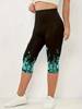 Women Fashion Casual Star Print High Waist Sports Slim Yoga Pants