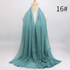 (Buy 1 Get 1) Ethnic Style Women Pleated Chiffon Hijab Scarf