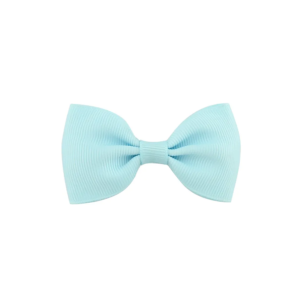 Girls Basic Solid Color Bow Hairpin