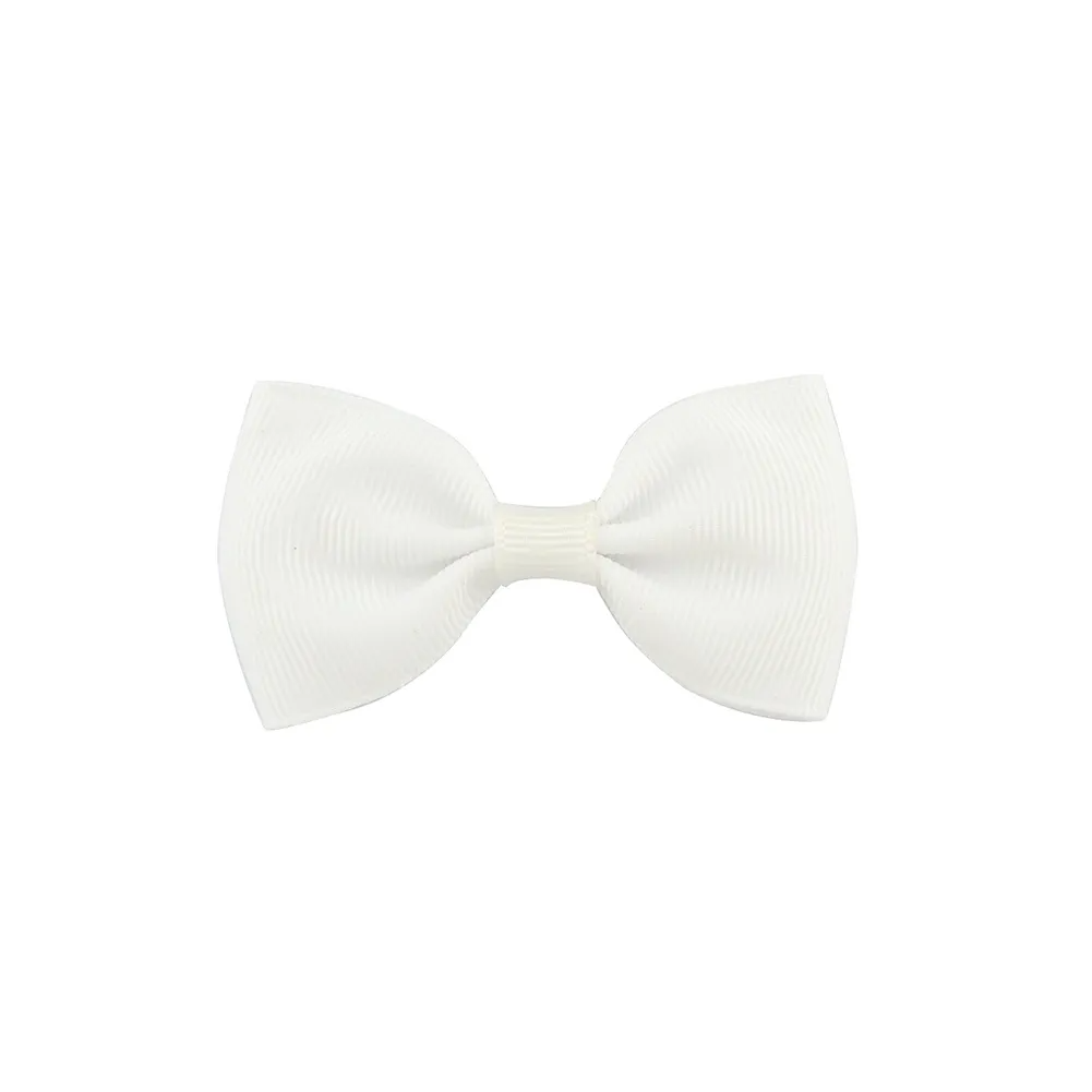 Girls Basic Solid Color Bow Hairpin