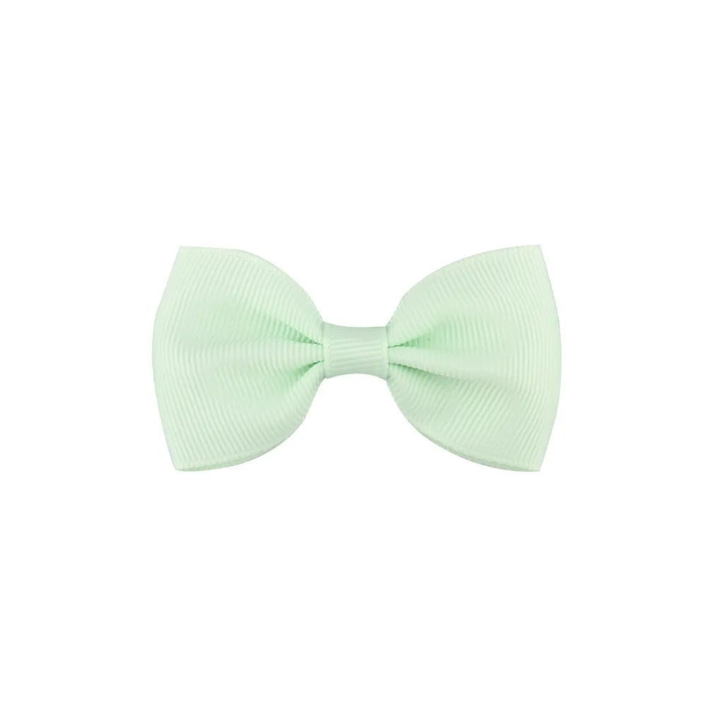 Girls Basic Solid Color Bow Hairpin