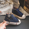 Children'S Vintage Denim Canvas Boots