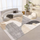Living Room Nordic Style Abstract Pattern Square Carpet
