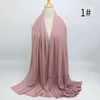 (Buy 1 Get 1) Ethnic Style Women Pleated Chiffon Hijab Scarf