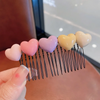 (Buy 1 Get 2) Kids Girls  Candy Color Floral Heart Star Comb Hair Card