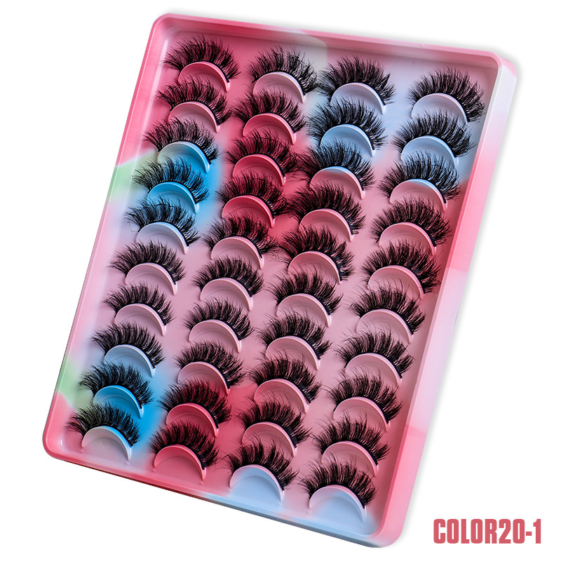 20 Pairs Of High Imitation Mink Hair False Eyelashes