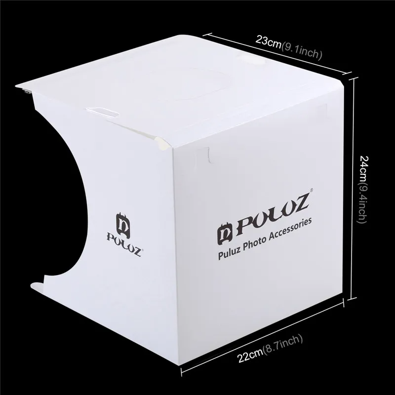 (Buy 1 Get 1)20*20*20cm USB Charging Folding Portable Tabletop Photography Light Box