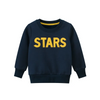 Boys Casual Sporty Letter Pattern Round Neck Long Sleeve Sweatshirt