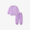 Kids Toddler Big Girls Spring Autumn Fashion Casual Solid Color Round Neck Sweatshirts Trousers Set