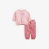 Kids Toddler Big Girls Spring Autumn Fashion Casual Solid Color Round Neck Sweatshirts Trousers Set