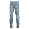 Men'S Personalized Embroidered Jeans Casual Elastic Small Feet Slim Fit Men'S Trousers