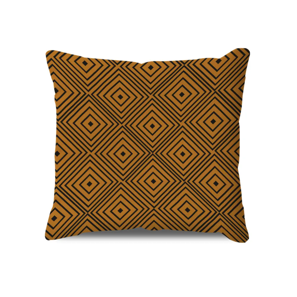 Nordic Simple Style Geometric Pattern Sofa Letter Pillow Cover