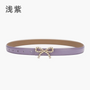 Women'S Fashion Casual Pearl Bowknot Alloy Smooth Buckle Genuine Leather Belt