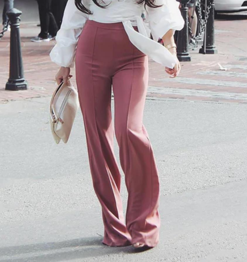 Casual Pants Autumn New Style Slightly Flared Trousers Fashion Wide Leg Pants Women