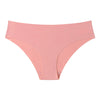 3 Pcs Women Basic Mid Waist Breathable Quick Drying Solid Color Panty