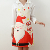 (Buy 1 Get 1) Christmas Print Santa Elk Kitchen Apron Tableware