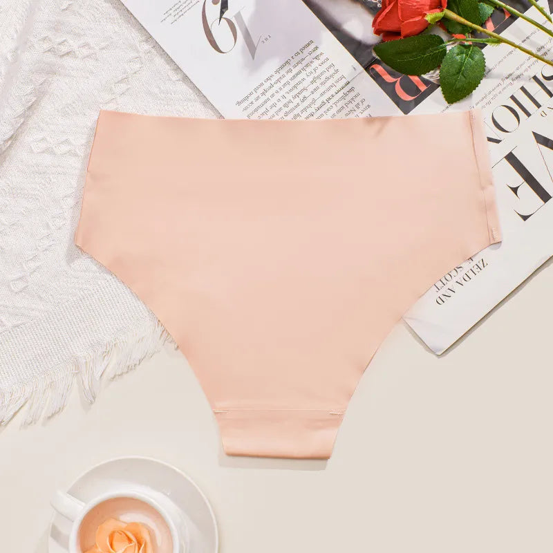 Buy 1 Get 2, Women Fashion Solid Color High Waist Seamless Breathable Underwear