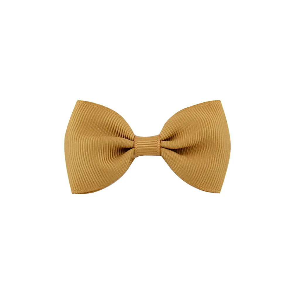 Girls Basic Solid Color Bow Hairpin