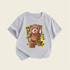 Buy 1 Get 1 Children Kids Baby Fashion Girls Boys Casual Basic Cartoon Bear Print Short Sleeve T-Shirt