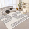 Living Room Nordic Style Abstract Pattern Square Carpet