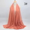 (Buy 1 Get 1) Ethnic Style Women Pleated Chiffon Hijab Scarf