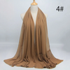 (Buy 1 Get 1) Ethnic Style Women Pleated Chiffon Hijab Scarf