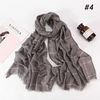 (Buy 1 Get 1) 80*180cm Plaid Print Muslim Cotton Hijab Scarf