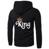 Fashion Casual Long Sleeve Round Neck Letter Print Couple Hoodie