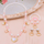 (Buy 1 Get 1) Children Kids Baby Fashion Girls Heart Pearl Bead Necklace Bracelet Earrings Set