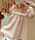 Kids Toddler Girls Fashion Casual Cute Solid Color Embroidery Floral U Neck Shorts Dress Set