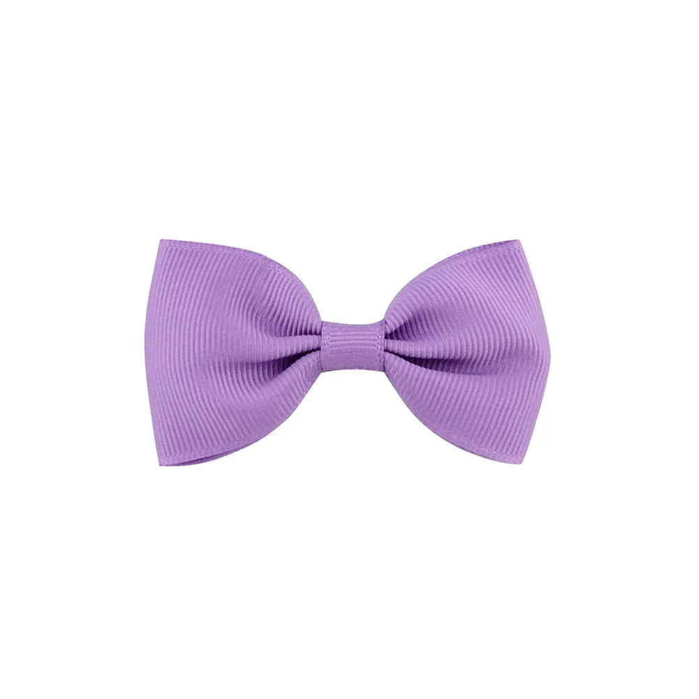 Girls Basic Solid Color Bow Hairpin