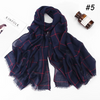 (Buy 1 Get 1) 80*180cm Plaid Print Muslim Cotton Hijab Scarf