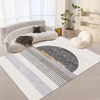 Living Room Nordic Style Abstract Pattern Square Carpet