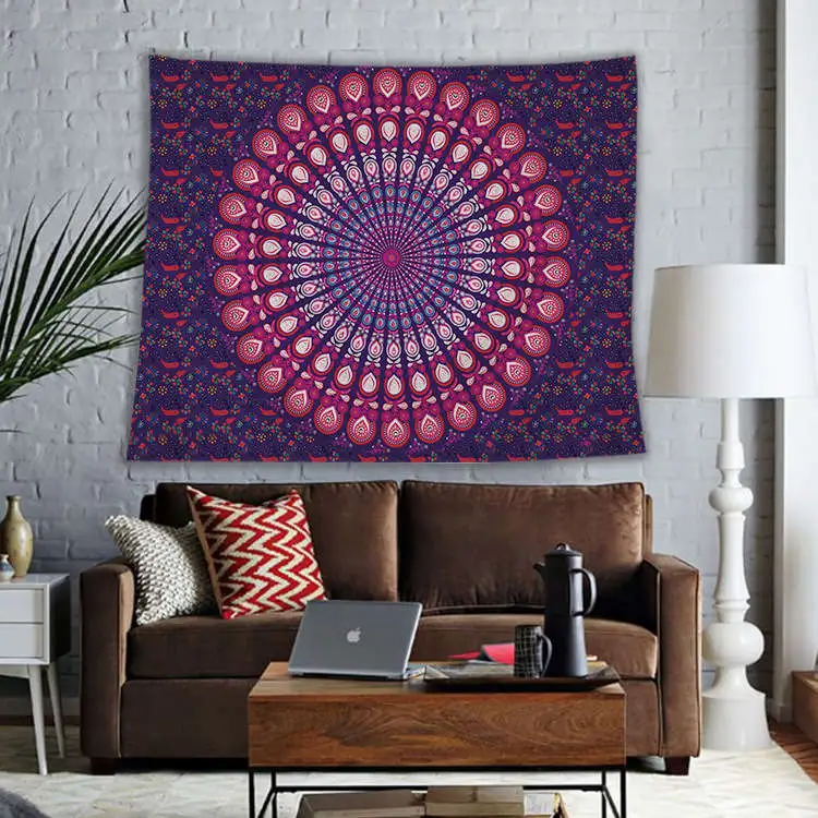 Bohemian Ethnic Style Elephant Print Tapestry