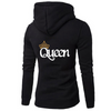 Fashion Casual Long Sleeve Round Neck Letter Print Couple Hoodie